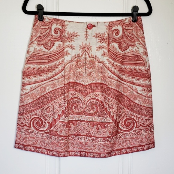 Etro Dresses & Skirts - Etro Silk Baroque Print Skirt with Pockets